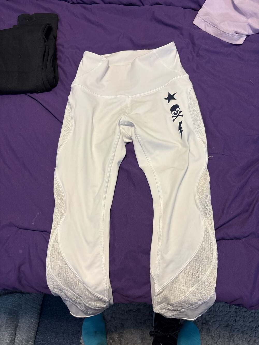 Lululemon x SoulCycle Soul By SoulCycle Wunder Under Crop High-Rise 21" Lace Whi